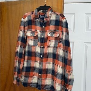 American eagle button down plaid